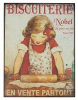 Табличка Biscuiterie Nobel 37X35 Antic Line, SEB10332