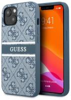 Чехол CG Mobile Guess PU 4G Stripe printed logo Hard для iPhone 13, цвет Синий (GUHCP13M4GDBL)