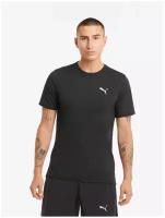 Футболка, PUMA RUN FAV HEATHER SS TEE, Мужская, размер XXL; Black Heather