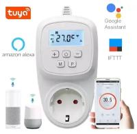 Терморегулятор с Wi-Fi ERAFLYM EF2R (Алиса, Google Home, Маруся) протокол Tuya, работает без шлюза, Smart Plug)