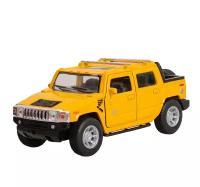 Машинка металлическая инерционная Hummer H2 1:40, желтый Kinsmart (KT5097D)