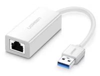 Переходник Ugreen CR111 (20255) USB 3.0 Gigabit Ethernet Adapter белый