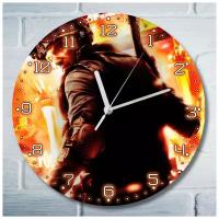 Настенные часы УФ с ярким рисунком игры Tom Clancy's Rainbow Six Vegas ( том клэнсис, PS, Xbox, PC, Switch) 4791