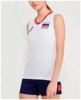 Mайка женская волейбольная ASICS Russia Sleeveless Tee, белая, р. L