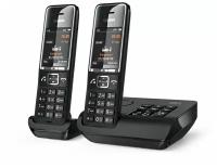 Радиотелефон с автоответчиком и двумя трубками Gigaset Comfort 550A DUO RUS Black