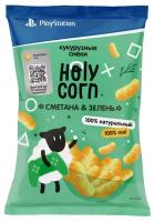 Снеки кукурузные Holy Corn Сметана и зелень, 50г, 2 шт