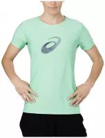 Футболка женская ASICS Silver Graphic SS Top Opal Green (р. S)