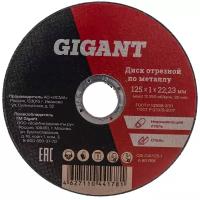 Отрезной диск по металлу Gigant C41/125-1
