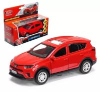 Машина металлическая TOYOTA RAV 4, 12 см, открывающиеся двери, инерционная, цвет красный