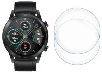 Стекло защитное гибридное Krutoff для смарт часов Honor Magic Watch 2 (46mm) 2 шт