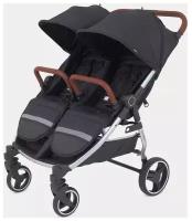 Коляска детская прогулочная для близнецов MOWbaby Tandem MB170 Black