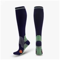 Компрессионные гольфы для мужчин и женщин, Компрессионные носки черно зеленые