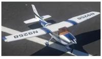 Радиоуправляемый самолет Top RC Cessna 182 синяя 1410мм 2.4G 6-ch LiPo RTF, top095C