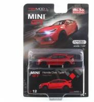 Модель коллекционная Mini GT 1:64 Honda Civic Type R Rallye Red