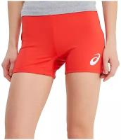 Шорты волейбольные женские ASICS Woman Russia Short, красный, р. L