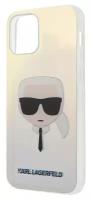 Чехол Karl Lagerfeld Karl's Head Hard Iridescent для iPhone 12 mini