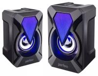 Колонки Perfeo 2.0 FLAMES 2х3 Вт USB чёрный USB (PF_A4439)