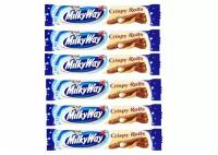 Шоколадный батончик Milky Way Crispy Rolls 22,5 гр. (6 шт)