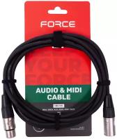 Микрофонный кабель FORCE FMC-14/3 (XLR-XLR)
