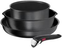 Набор посуды Tefal Ingenio Daily Chef L7629453 4 пр. black