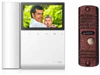 Комплект видеодомофона и вызывной панели COMMAX CDV-43K (Белый) / AVC 305