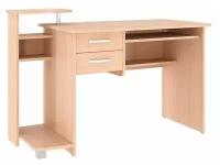 MEBELSON компьютерный стол Ирбис, ШхГхВ: 129.7х60х86 см, цвет: дуб млечный