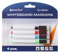 Darvish Набор маркеров для белой доски, 4 штуки, арт. DV-5500
