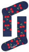 Темно-синие носки Cherry Sock с вишенками Happy socks | темно-синий | 29