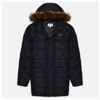 Мужской пуховик Lacoste Quilted Coat синий, Размер 60