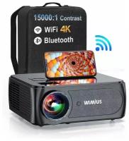 Проектор WIMIUS K8 4K, проектор с Wi-Fi, Bluetooth Full HD