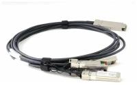 Кабель DAC QSFP+/QSFP+ 40GE 3M QSFP-40G-CU3M HUAWEI Кабель стекирования Huawei {QSFP-40G-CU3M} 40GE, длина: 3 метра (Два QSFP+ коннектора, Медный пассивный кабель для использования внутри помещений, High speed direct-attach cable /DAC/) [02310MUH]