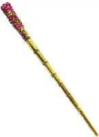 Китайская палочка для волос фиолетовая / Шпилька для пучка / Заколка для волос прямая винтажная / Китайская шпилька со стразами