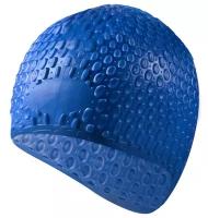 B31519-1 Шапочка для плавания силиконовая Bubble Cap (синяя)