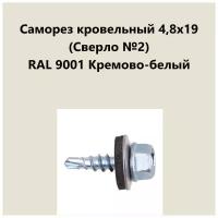 Саморез кровельный 4,8х19 (св.№2) RAL9001