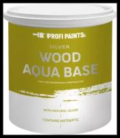 PROFIPAINTS Грунтовка по дереву антисептическая акриловая под покраску ProfiPaints SILVER WOOD AQUA BASE 2.7л, Бесцветный