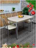 EVITAmeb / Стол кухонный Европа ясень шимо / стол обеденный / стол для кухни / стол на кухню / стол на металлических ножках