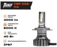 Светодиод головного света AMP CSP H02 H4