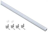 Профиль алюминиевый для LED ленты IEK 1712, накладной, прямоугольный, 2 м, опал