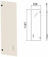 Дверь Стекло тонированное средняя Приоритет 356х4х1167 мм без фурнитуры К-941 640426 (1)