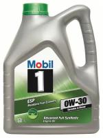 Синтетическое моторное масло Mobil 1 ESP 0W-30, 4 л