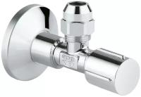 Вентиль угловой GROHE 1/2″-3/8″ для подключения смесителей, хром (22039000)