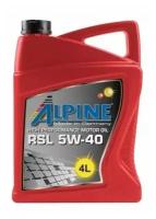 ALPINE 5W40 RSL 4L (синт. моторное масло)