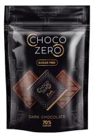 Шоколад горький 72% без сахара ChocoZero 100 г порционный (20 шт х 5 г)