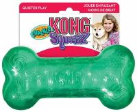 Kong Игрушка для собак Squezz Crackle хрустящая косточка средняя 15х4 см
