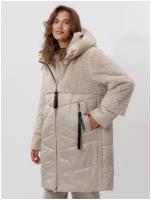 Пальто утепленное женское зимнее 11209 MTFORCE 5XL DARK GRAY