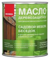 NEOMID Масло деревозащитное для мебели и интерьеров, Красное дерево 0,75 л