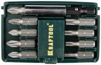 Набор бит KRAFTOOL Compact-10 с магнитным адаптером 10 шт. 26130-H10