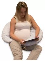 Подушка - рогалик для беременных и кормления 68х86х30 см 