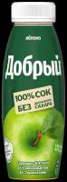 Сок Добрый Яблоко, без сахара, 0.3 л