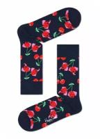 Носки унисекс Cherry Dog Sock с вишенками-собачками, черный, 25